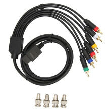 RGB RGBS Multifunctional Composite Cable Cord Stable Component AV Cable 4 BNC Heads for NGC for N64 for SFC for SNES