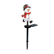 Christmas Santa Solar Garden Stake Lights Snowman Lantern Christmas Garden Stakes for Patio Yard Porch Deck Fence