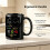 Large Capacity Black Coffee Cup with Handle,  Premium Sensing Mug, Modern  Display Cup for Home Office 2