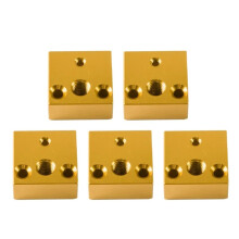 5 Pcs Hotend Heating Block CNC Machined Hotend Heating Block for CR10 Ender3/V2 3D Printer Extruder Hot End