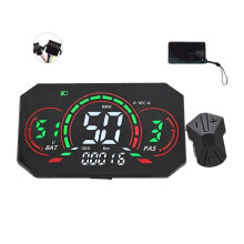 L6 E-Bike NFC LCD Display Meter UART 24V/36V/48V/60V/72V Speedometer Electric Scooter LCD Color Animated Meter SM5+2PIN