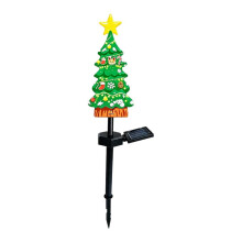 Christmas Tree Solar Garden Stake Lights Christmas Lantern Christmas Garden Stakes for Patio Yard Porch Deck Fence