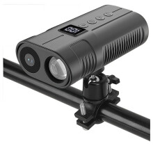 1080P Bicycle Action Camera with LED Headlight,Ebike Front Light Sports Camera, Mountain Road BMX Dirt Bike Night Riding