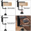 2 Pack 14 Inch Deck Hook, Deck Bird Feeder Hanger, for Deck Thickness 1 Inch-3 Inch 4