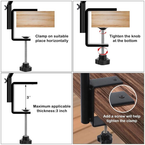 2 Pack 14 Inch Deck Hook, Deck Bird Feeder Hanger, for Deck Thickness 1 Inch-3 Inch