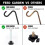 2 Pack 14 Inch Deck Hook, Deck Bird Feeder Hanger, for Deck Thickness 1 Inch-3 Inch 3