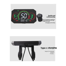 L6 E-Bike LCD Display Meter 24V/36V/48V/60V/72V UART Speedometer Electric Scooter LCD Color Animated Meter 5PIN