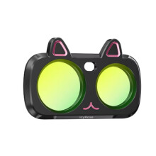 Cold Mist Rose Filter for Ultra Magnetic Icy Rose Effect Cat Ear Filter for Action Camera Black