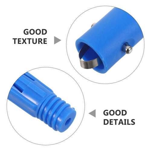 Mm Threaded Telescopic Pole Adapter Replacement Connector, Secure Threaded Tube Fitting,Fits Curtain Rod and Pool Pole 2