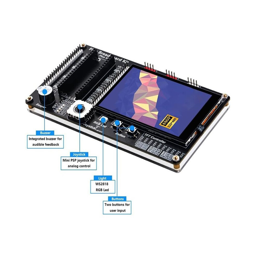 For Raspberry Pi / W Kit with 3.5 Inch Touch Screen, Breadboard, DIY ...