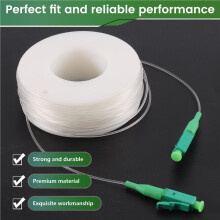 LC/APC Indoor Single Mode Fiber Patch Cord Indoor Transparent Fiber G657A2 Invisible Singlemode Single Core Jumper 30M