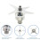 Blender Blade Assembly for  Ascent Series Blender 64/48/32oz Standard Container Replacement 1152 104675 2