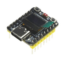 ESP32-C3 -Utvecklingskort 0,42 Tum 72x40 OLED-Utvecklingskort 2,4G WiFi BLE5.0 Typ-C USB CDC Svart