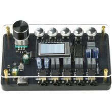 DM-TB4C02 3,5 mm AUX Audioschakelaar met Volumeregeling, Lage Tonen, Hoge Tonen, Balans en Toonregeling, 5V Type-C Audioschakelmodule