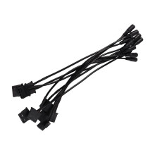 Lot de 10 Câbles Adaptateurs D'Alimentation CC 5521 Vers IDE pour 4 Broches Femelles, Convertisseur CC 5,5 X 2,1 mm