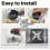 Blender Blade Assembly for  Ascent Series Blender 64/48/32oz Standard Container Replacement 1152 104675 5