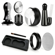 7-Piece Espresso Accessories Kit with 58mm Tamper, WDT Tool, Tamping Station for Espresso Machine