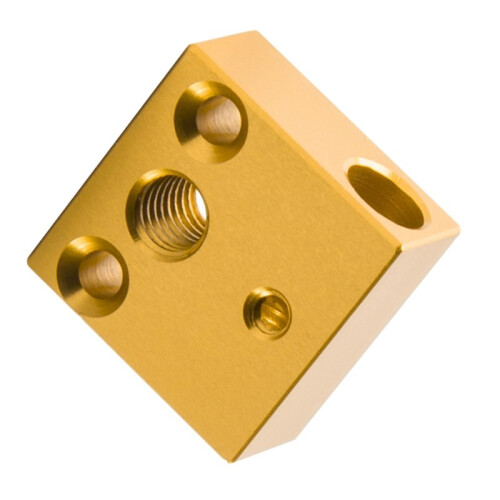 5 Pcs Hotend Heating Block CNC Machined Hotend Heating Block for  CR10 Ender3/V2 3D Printer Extruder Hot End