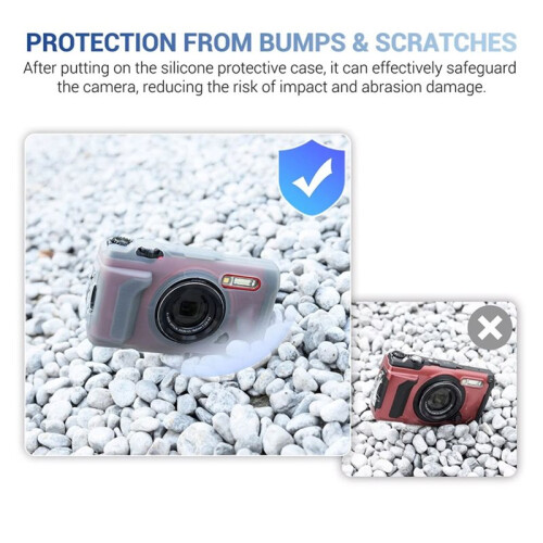 New CSCH-128 Silicone Jacket for   TG-7 TG7 Camera Anti-Scratch Camera Protective Sleeve 1