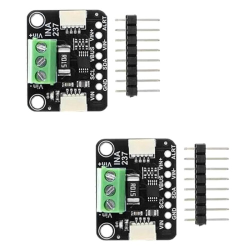 2pcs INA237 85V 10A 16-Bit Shield High-Precision Current Voltage Power Monitoring Module