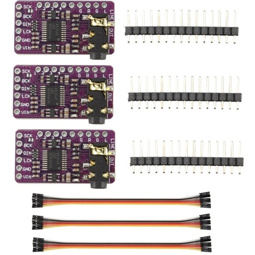 3Pcs I2S PCM5102A DAC Decoder PCM5102 IIS Player Module for Raspberry Pi PHAT Format Board Digital PCM5102 Audio Board 1
