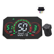 L6 E-Bike LCD Animated Meter 24V/36V/48V/60V/72V UART Speedometer Electric Scooter LCD Color Display Meter SM6PIN