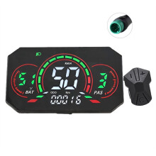 L6 E-Bike LCD Display Meter 24V/36V/48V/60V/72V UART Speedometer Electric Scooter LCD Color Animated Meter 5PIN