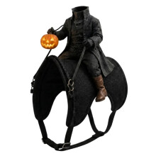Headless Horseman Pet Costume, Pet Costume Pumpkin,Adjustable for Dog Cats, Ideal for Halloween Parties Photos and Walks
