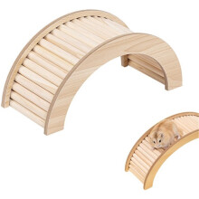 Wooden Hamster Bridge – Small Pet Step Ladder (20.3 x 8.5 x 9 cm)