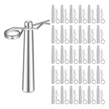 30 Pcs Cotter Pins Assortment Kit with R Clip Heavy Duty Hitch Pins Truss Accessories for Hitch Lock Systems