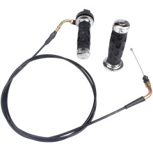 Handle Grips for GY6 125cc/150cc QMB139 Scooter Throttle Grip Housing & Cable Assembly
