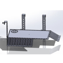 30x18cm Sköldpaddsklätterramp Höjdjusterbar Akryl Sköldpaddssoltorkningsplattform för Husdjur Sköldpadda Akvarium Reptiler