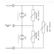 Module de Protection Contre les Surtensions CA 110 V-220 V - Parafoudre de Type Parallèle pour la Protection Contre les Surtensions