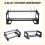 Foldable Acrylic Label Roll Dispenser, Adjustable Label Organizer, Desktop Roll Holder for Home Desktop 2
