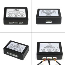 Car Parking Camera Video Channel Converter Front and Rear View Two-Way Control Box with Manual Video Reversing