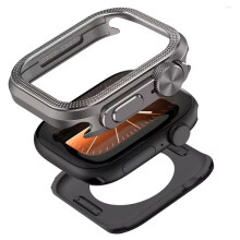 Aluminiumlegeringsfodral för AppleWatch Ultra 3 2 1 46 mm Metallskyddande Stötfångarskal för iWatch Series 11 10 Grå