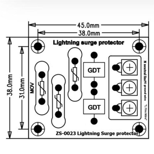 AC 110V-220V Overspanningsbeveiligingsmodule - Parallelle Overspanningsbeveiliging 2