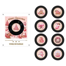 Christmas NFC Sensing Song Player Automatic Singing Refrigerator Magnetic Sticker Acrylic Rotary Disc Machine Gifts