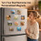 50Pcs Acrylic DIY Fridge Magnet Kit, Magnetic Refrigerator Picture Frames 4