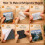 50Pcs Acrylic DIY Fridge Magnet Kit, Magnetic Refrigerator Picture Frames 2