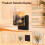 50Pcs Acrylic DIY Fridge Magnet Kit, Magnetic Refrigerator Picture Frames 3
