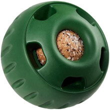 Silicone Treat Dispensing Dog Ball – Bite-Resistant Interactive Food Puzzle Toy, Green