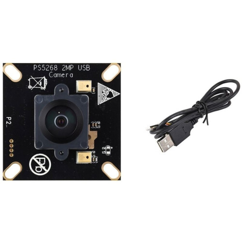 PS5268 2MP Camera Module Type B, USB 2.0 Header, High Dynamic Range, Rolling Shutter, Onboard Dual Microphones