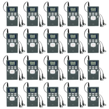 20Pcs PR13 Radio FM Stereo DSP Portable Radio Receiver with Digital Clock for Guiding Church Conference Training