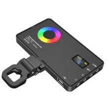M1SE RGB LED Video Fill Light 10W Portable Photography Light 2500-8500K Camera Light with Clip for Photography Video
