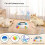 2-in-1  Cat Toy: Automatic  Interactive Electronic Pet Toy for Cats & Dogs, 5 Modes,  Accessory 6