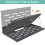 14" Foldable Wall Mount Router Shelf, Router Modem Wall Shelf with Cable Management for  Home Devices White 6