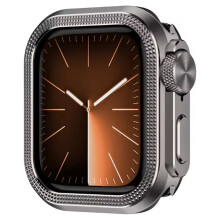Aluminum Alloy Case for AppleWatch Ultra 3 2 1 46mm Metal Full Coverage Bumper Shell for IWatch Series 11 10 Black