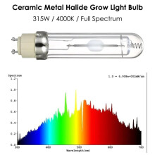 315W 4000K Horticultural Ceramic Metal Halide Grow Light Bulb Full Spectrum CMH Lamp Bulb for Greenhouse HydroponicPlant