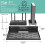 14" Foldable Wall Mount Router Shelf, Router Modem Wall Shelf with Cable Management for  Home Devices White 9